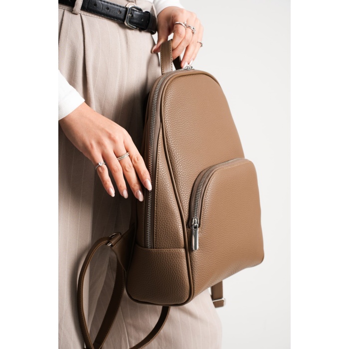 Nova Kadın Büyük Günlük Sırt Çantası Vizon