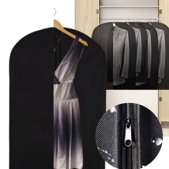 STD 5 Adet Elbise Kılıfı Koruyucu Gamboç Tela Siyah fermuarlı 60X100CM Klasik