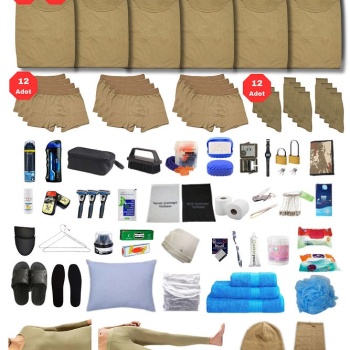 12li Kışlık Her Şey Dahil Bedelli Asker Seti - Asker Fanilası - Asker Çorabı - Askeri İçlik
