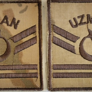 Jandarma Komando 2 Kademe Kamufilaj Nakış Rütbe Uzman Çavuş Akıncı Askeri Malzeme