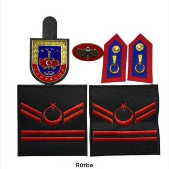 Jandarma Asayiş Harici Set Ekipman Uzman 2 kıdemli Rütbe &amp; brove &amp; Spolet