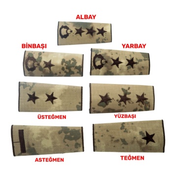 Jandarma Subay Rütbesi Apolet Köprü – 7 Rütbe