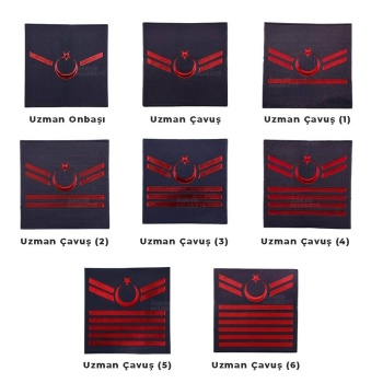 Jandarma Uzman Erbaş Rütbeleri Cırtlı (TPU Plastik)