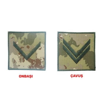 TSK Kara Kuvvetleri Onbaşı / Çavuş Rütbesi – Omuz Kare
