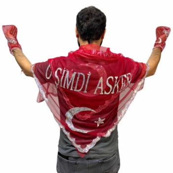 O Şimdi Asker Şalı ve İkili Eldiven Seti