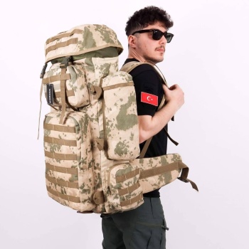 110 Litre Askeri Dağcı Operasyon Sırt Çantası – Çöl Kamuflaj