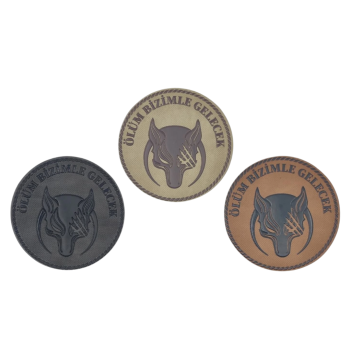 Ölüm Bizimle Gelecek Yaralı Kurt Patch Arma