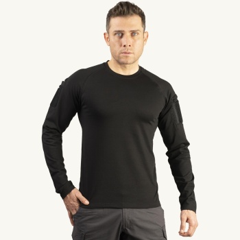 Bisiklet yaka uzun kollu taktical t-shirt