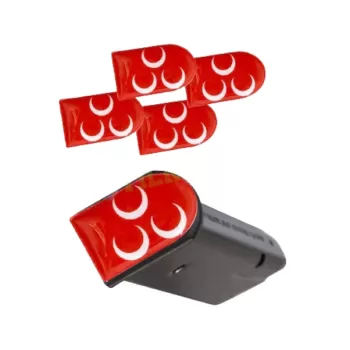 3 Hilal Bayrak Şarjör Kapağı Sticker