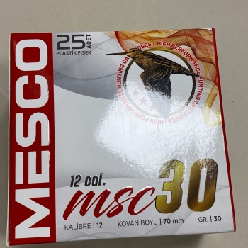 MESCO 30 GR BIOR TAPA AV FİŞEĞİ - 12 CAL.