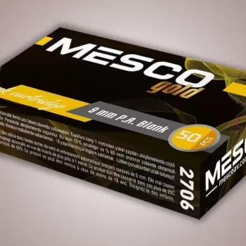 MESCO GOLD 9 MM SARI KURUSIKI TABANCA MERMİSİ