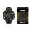 Erkek Siyah Şafak Sayar Alarmlı Dijital Asker Saati