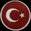Yuvarlak Türk Bayrağı Patch