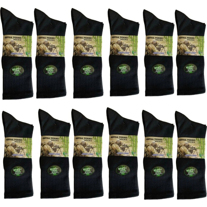 Tactical 12li Bambu Mevsimlik Uzun Konçlu Çorap Acemi ve Bedelli Askeri Malzeme