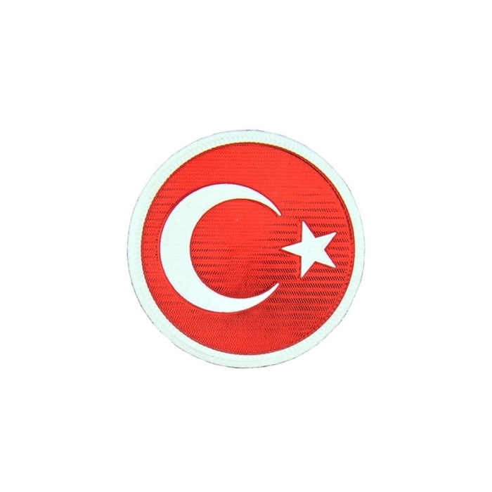 Türk Bayrağı Peç, Kırmızı Bayrak Patch, Cırtlı Peç