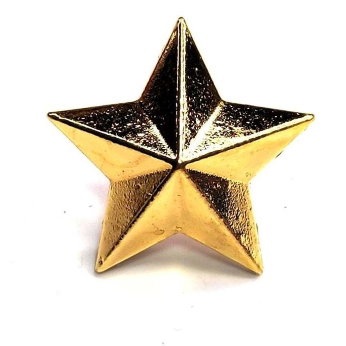 Üsteğmen Harici Üniforma Metal Rütbe ( 4lü Yıldız Takım)