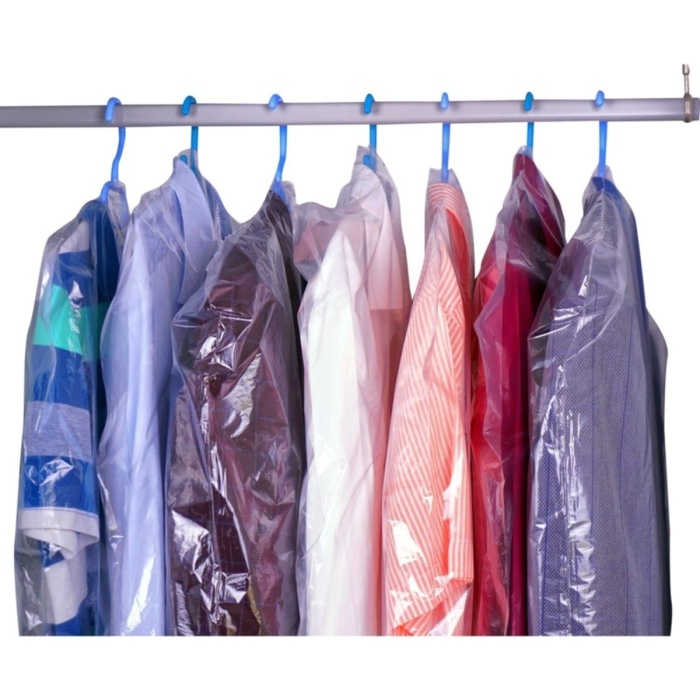 Elbise Poşeti - 60 X 90 Cm Askı Delikli Koruyucu Naylon Torba 5 Adet Akıncı Askeri Malzeme