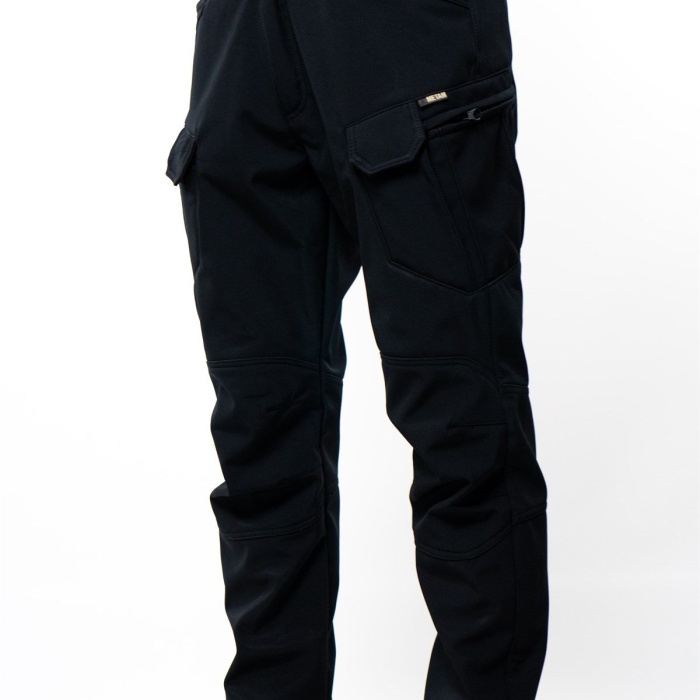 Erkek Siyah İçi Polar Su İtici Rüzgar Geçirmez Kışlık Softshell Outdoor Pantolon Metam Marka