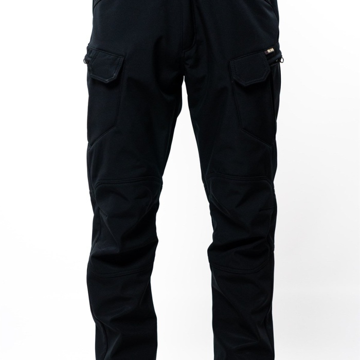Erkek Siyah İçi Polar Su İtici Rüzgar Geçirmez Kışlık Softshell Outdoor Pantolon Metam Marka