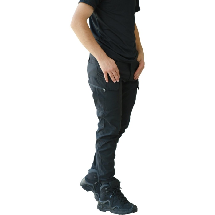 Taktik/outdoor Siyah Pantolon Likralı