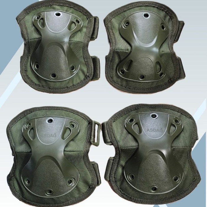Koruyucu Dizlik Dirseklik Takımı Bisiklet Kaykay Paten Askeri Outdoor Dizlik Dirseklik