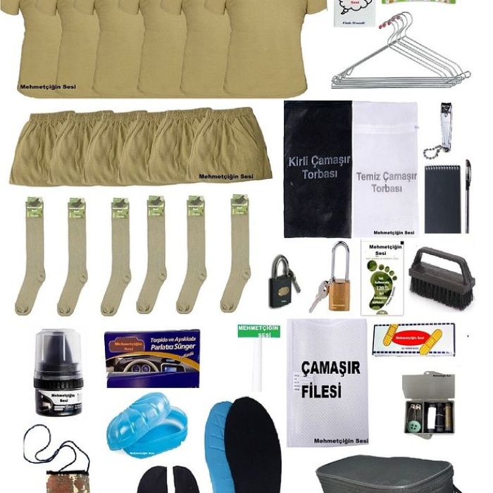 6lı Askerlik Seti Bedelli Acemi Temel Asker Malzemesi Paketi