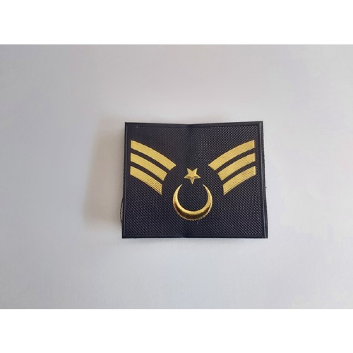 Jandarma Asayiş Astsubay Kıdemli Çavuş Plastik Yelek Rütbesi Akıncı Askeri Malzeme