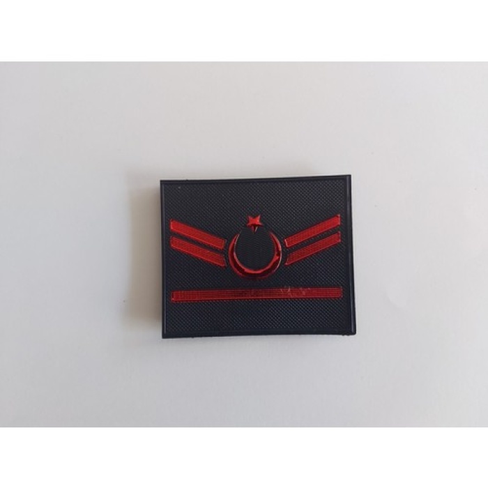 Jandarma Asayiş Bir Kademeli Uzman Çavuş Plastik Yelek Rütbesi Akıncı Askeri Malzeme