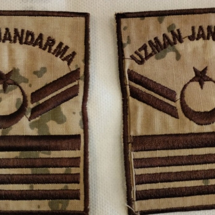 7 Kademe Jandarma Komando  Kamufilaj Nakış Rütbe Uzman Jandarma Akıncı Askeri Malzeme