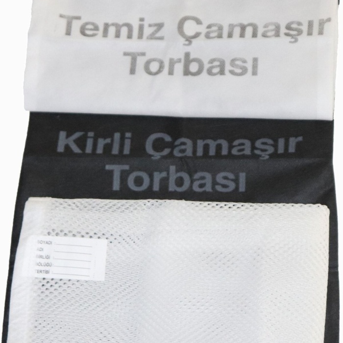 Acemi Ve Bedelli Askeri Malzeme Kirli-temiz Çamaşır Torbası Ve Çamaşır Filesi Askerlik Set
