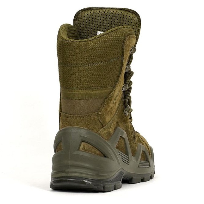 Guard X Fermuarsız Su Geçirmez Suet Deri Haki Asker Botu