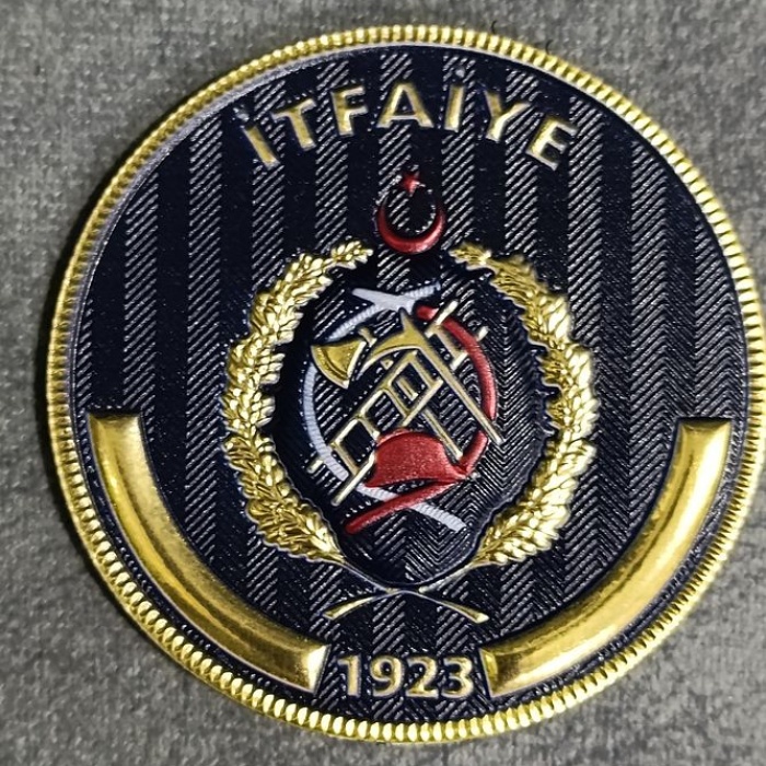 İtfaiye  Arması Çırtlı 3D Pvc