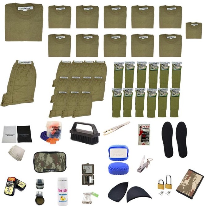 12li Temel 2024 Acemi - Bedelli Askerlik Malzemeleri Seti - Askeri Malzemeleri İç Çamaşırı