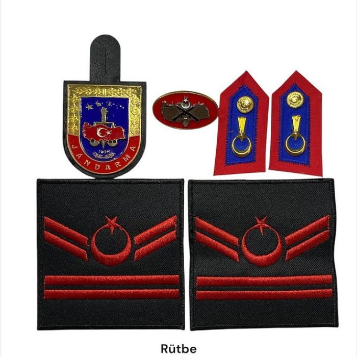 Jandarma Asayiş Harici Set Ekipman Uzman 2 kıdemli Rütbe &amp; brove &amp; Spolet