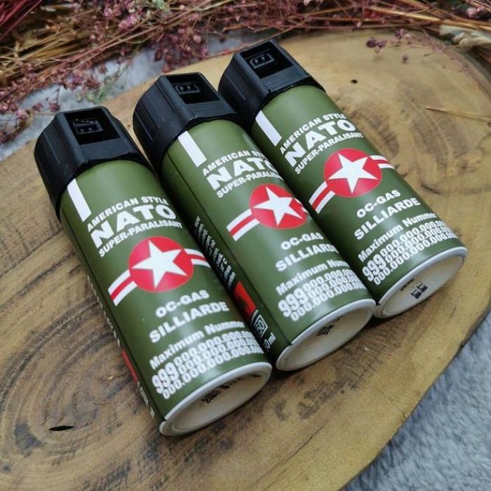 nato kişisel savunma biber 40ml gaz sprey 1 adet
