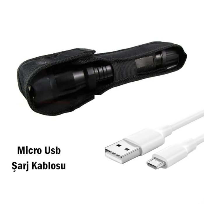 Şarjlı Şok Tabancası El Feneri Kılıflı Elektroşok Aleti Köpek Kovucu Şoklu Kişisel Güvenlik Cihazı