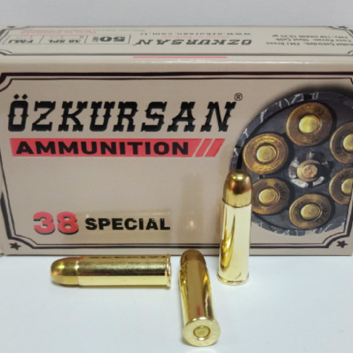 38 SPECIAL ÖZKURSAN (FMJ-158 GRN) TABANCA FİŞEĞİ - 1052 ÖZKURSAN