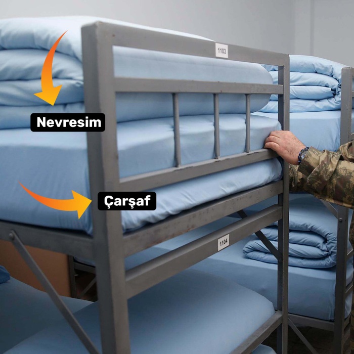 Askeri Nevresim Takımı 3’lü Set – Çarşaf/Yorgan Kılıfı/Yastık Kılıfı