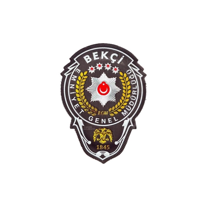 Bekçi EGM Göğüs Arması – Pedli 3D Peç