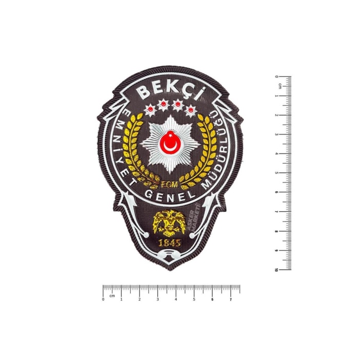 Bekçi EGM Göğüs Arması – Pedli 3D Peç