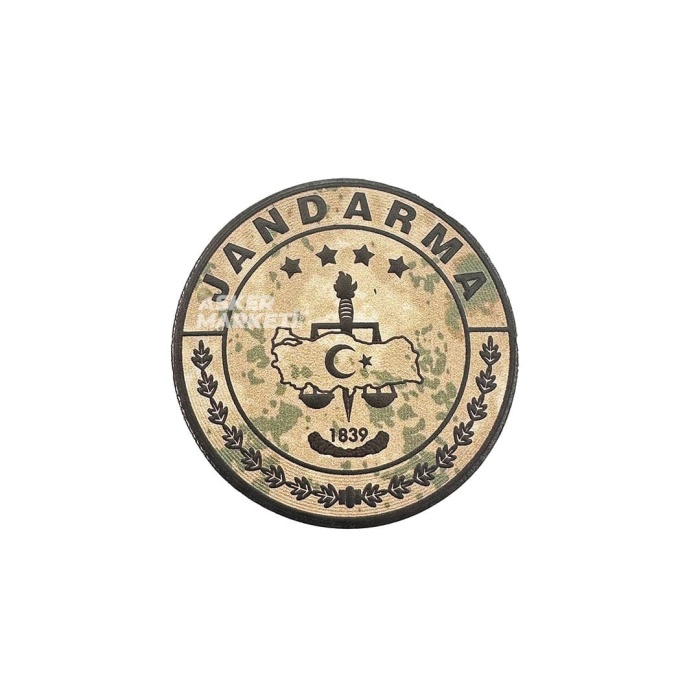 Jandarma Brövesi – Yuvarlak Kamuflaj Cırtlı Mont Bröve