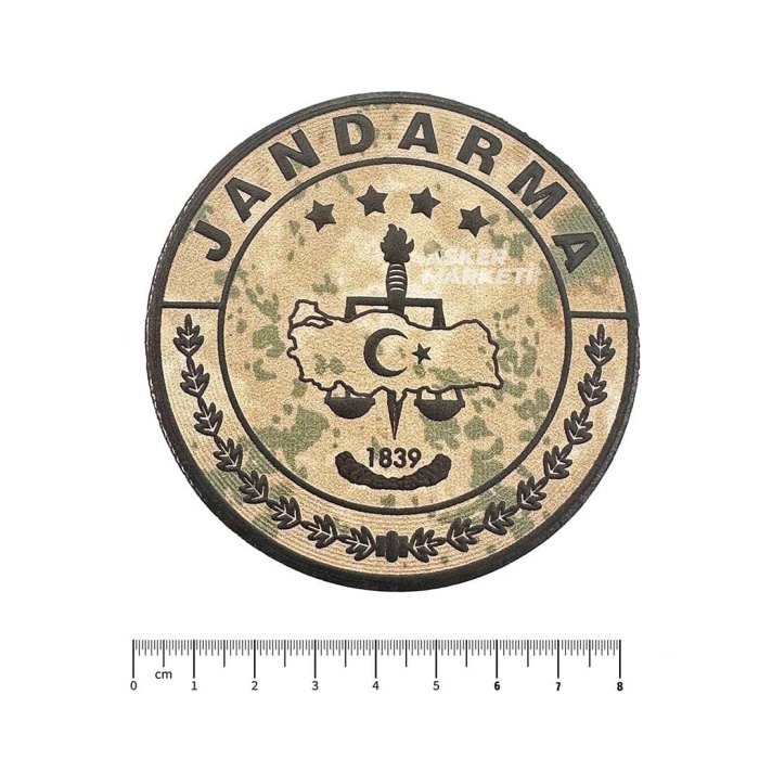 Jandarma Brövesi – Yuvarlak Kamuflaj Cırtlı Mont Bröve