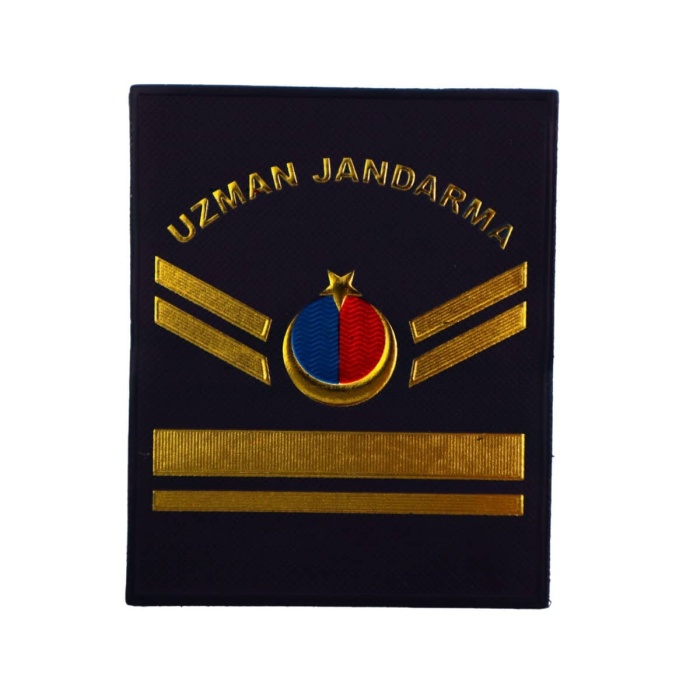 Jandarma Asayiş Uzman Çavuş Rütbeleri Cırtlı (TPU Plastik)