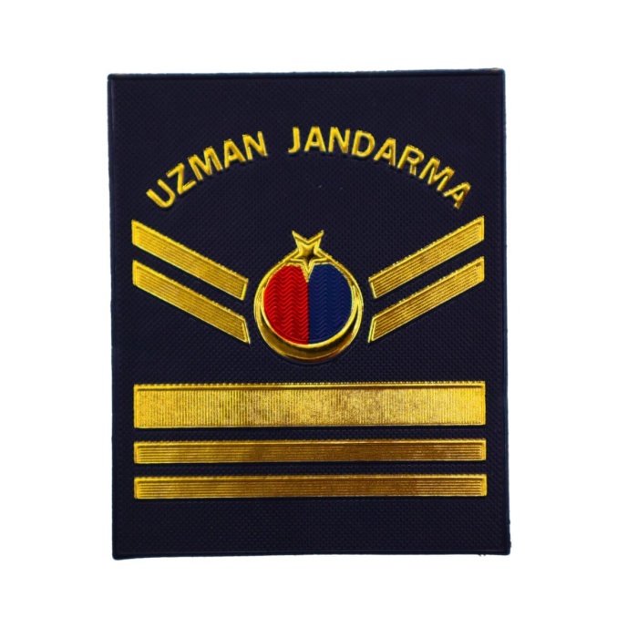Jandarma Asayiş Uzman Çavuş Rütbeleri Cırtlı (TPU Plastik)