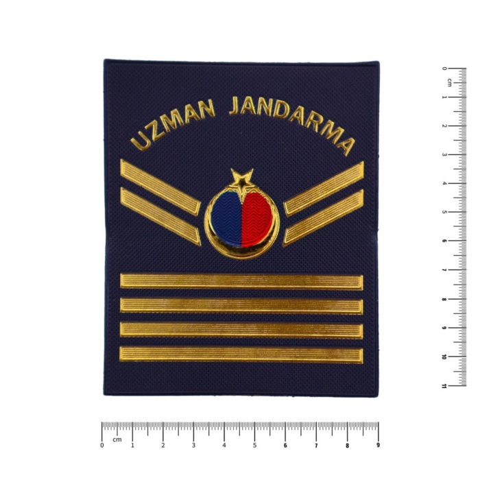 Jandarma Asayiş Uzman Çavuş Rütbeleri Cırtlı (TPU Plastik)