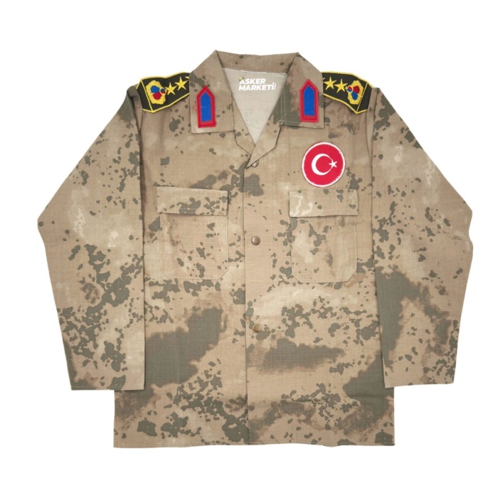 Jandarma Askeri Çocuk Kıyafeti – 3’lü Çocuk Asker Üniforma Seti