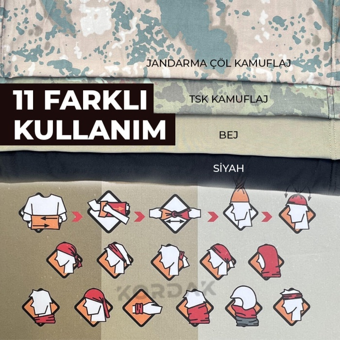 Bandana Buff Fonksiyonel Boyunluk – Jandarma