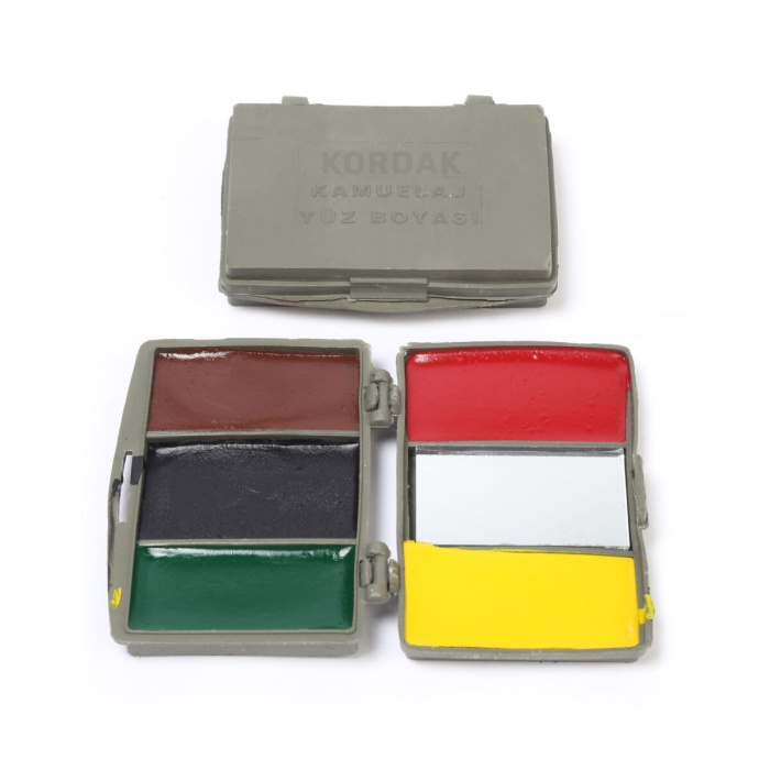 Kamuflaj Yüz Boyası – Komando Boyası 5 Renkli Aynalı