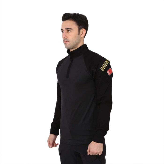 Tactical Combat Tişört Gömlek – Siyah
