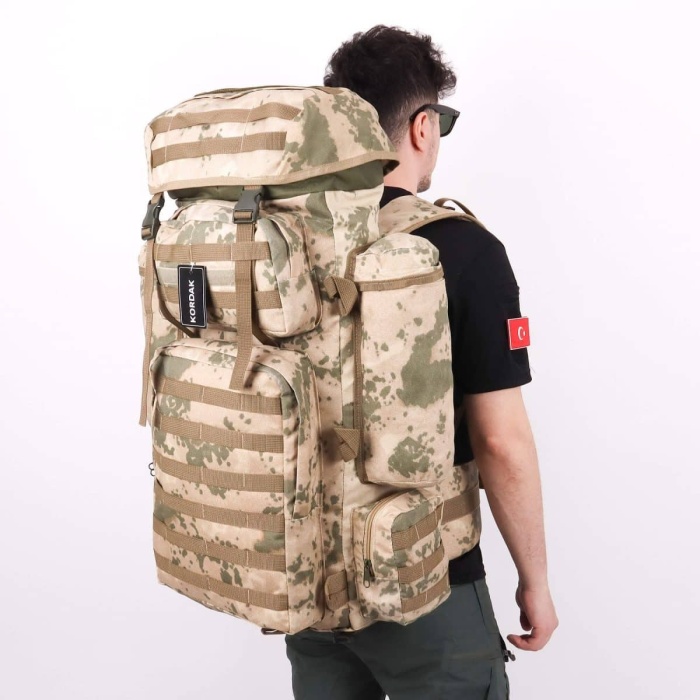 110 Litre Askeri Dağcı Operasyon Sırt Çantası – Çöl Kamuflaj